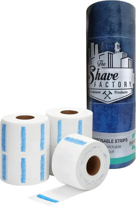 Shaving Factory Neck Strip 100 strips - 5 roll pack
