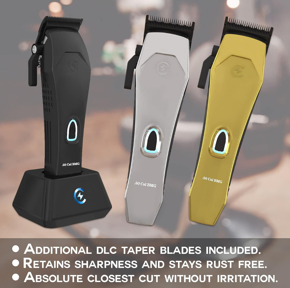 Caliber .50 BMG Magnetic Motor cordless clipper