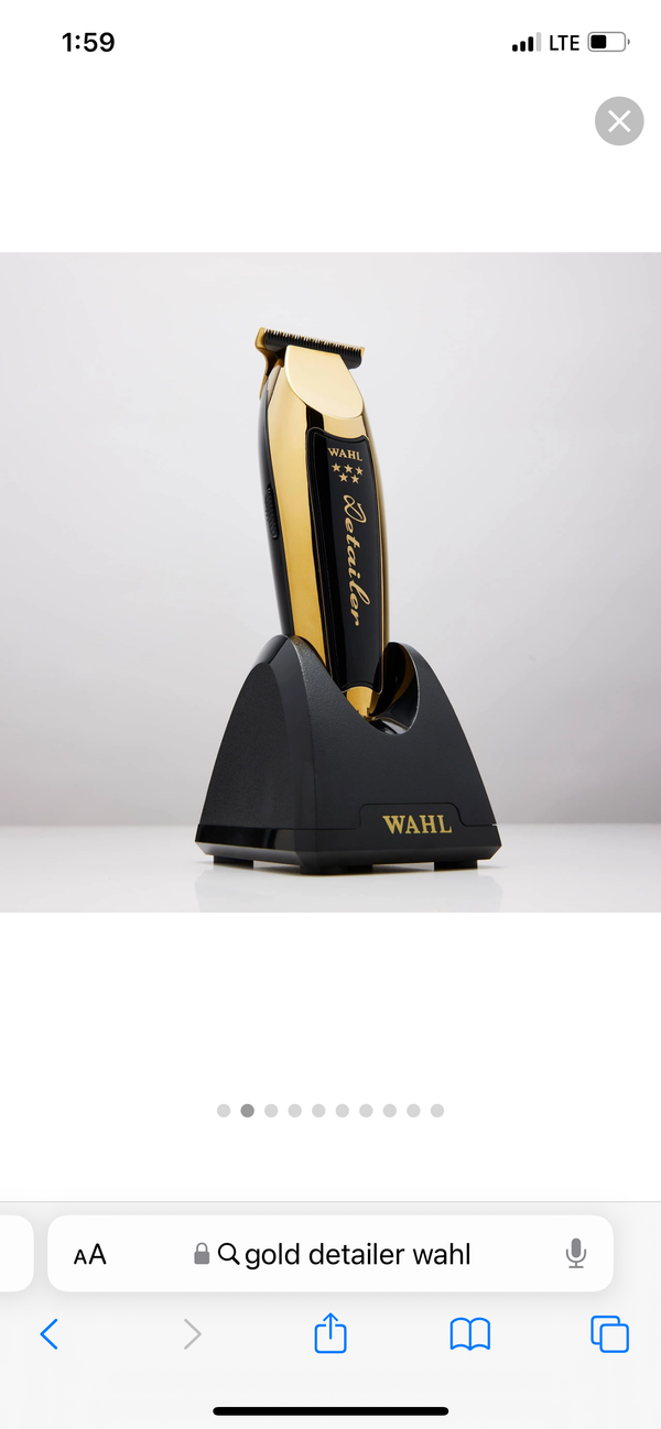 WAHL Gold Detailer lithium Trimmer with charging stand